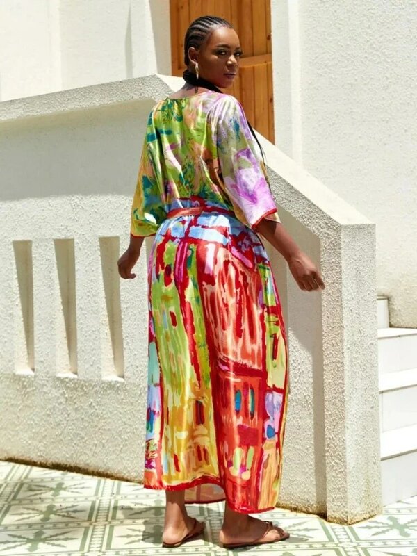 Eendelig Polyester Afrikaanse Jas Voor Vrouwen Dashiki Nieuwe Stijl Jurk Afrikaanse Kleding Mode Africaine Femme Afrika Kleding