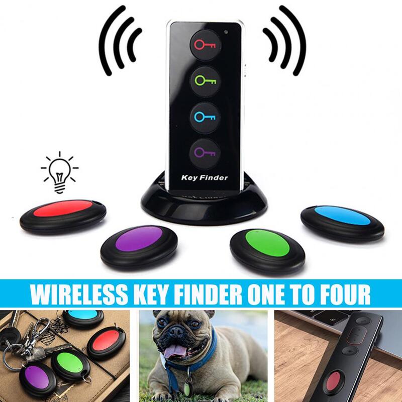 Tracking Device Anti-Lost Alarm Portable Wireless 80dB 30m Distance 499.82MHz One Click Search ABS Four Colors Key Finder