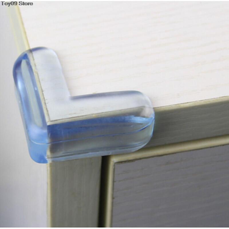 4 шт., прозрачные силиконовые накладки на углы стола для безопасности детей