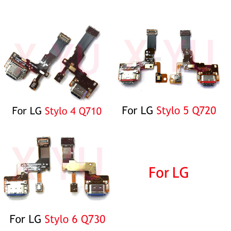 LG 스타일러스 4 5 6 Q710 Q720 Q730 용 USB 충전 충전 도크 포트 마이크 커넥터 플렉스 케이블 보드