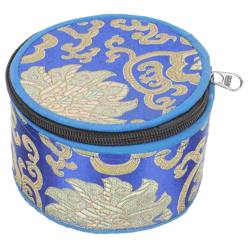 Tibetan Bowl Singing Song Carrying Bag Coffee Stir Sticks Meditation Singing Bowl Bag Mallets Case Meditation Tuning