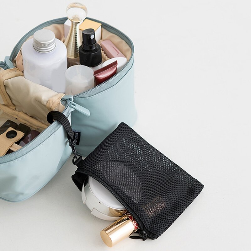 1 Pc Korean Style Cosmetic Bag Zipper Travel Makeup Organizer Pouch Beauty Makeup Case Beautician