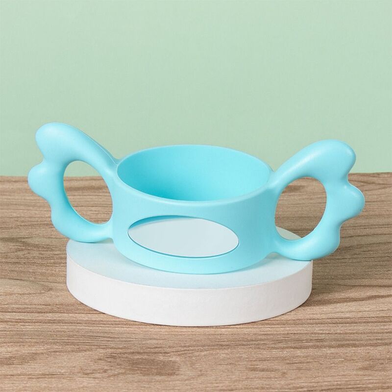 Multi-color Silicone Reusable Wide-neck Water Cup Handle Baby Bottle Handle Feeding Bottle Handle Baby Feeding Accessories