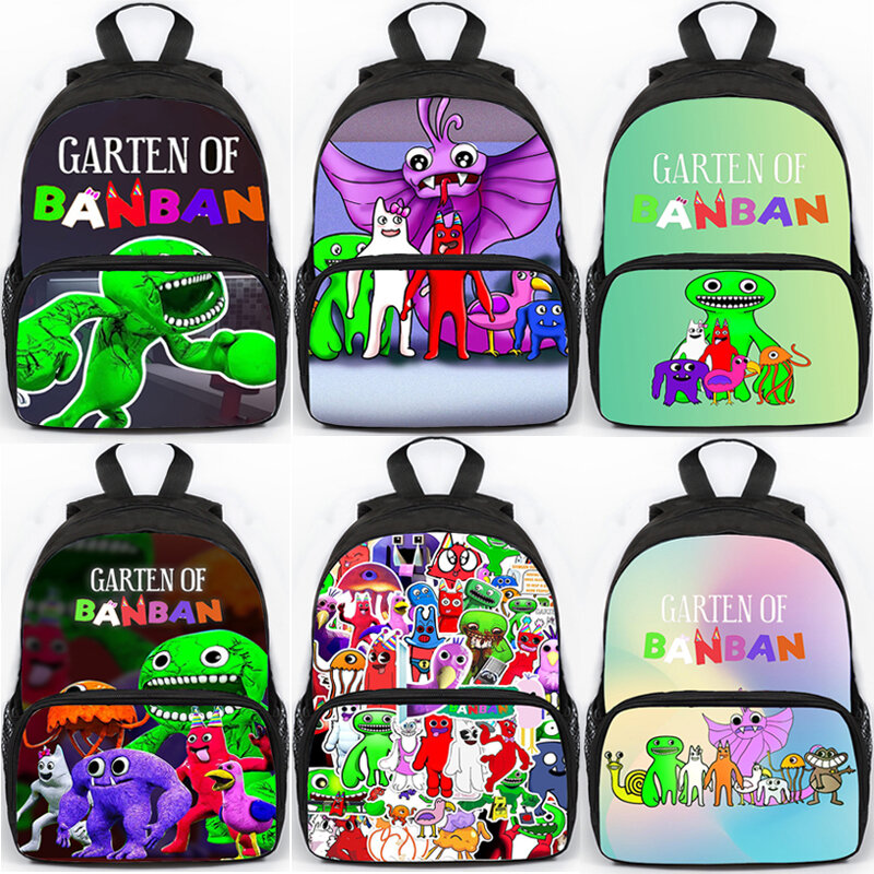 Garten of Banban Backpack School Bags Cartoon Game Primary School Students Bookbag Travel Bag Boy Girl Rucksack Children Bagpack