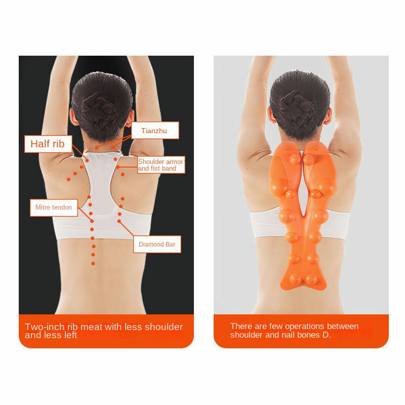 Tablero de masaje para vértebras cervicales, dispositivo de estiramiento de espalda, masajeador, tracción de espalda, columna vertebral recta, relajación, cuidado de la salud