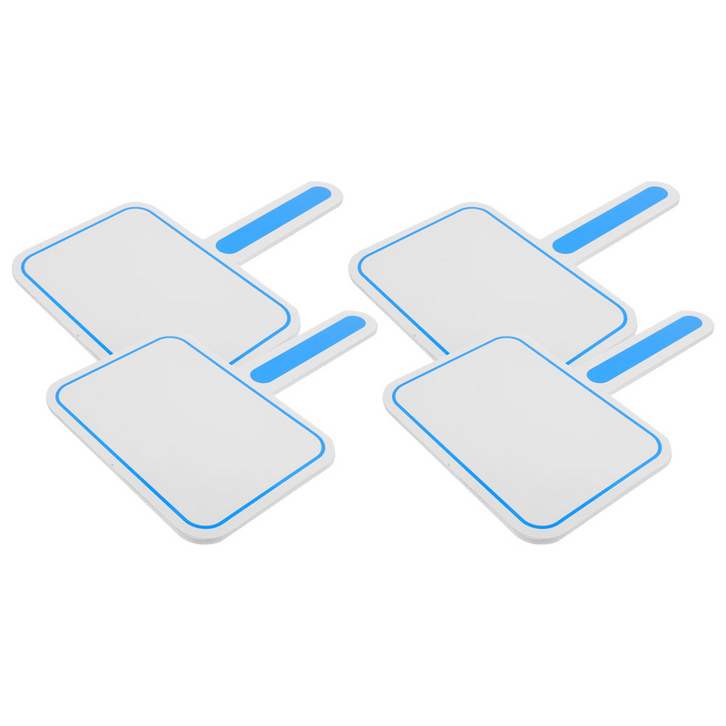 4 pezzi tabellone segnapunti lavagna portatile faccia su bastone segnapunti quadrati pannelli Sandwich pennarelli per sublimazione in schiuma di carta