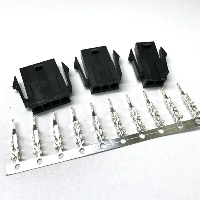 Conector do passo do Micro-ajuste, única fileira, alojamento masculino e fêmea + terminais, Mini, 5557, 5559, 3,0 milímetros, 43645, 43640, Micro-ajuste, 2 Pin, 3 Pin, pin 4, Pin 5, 6Pin, grupo 10