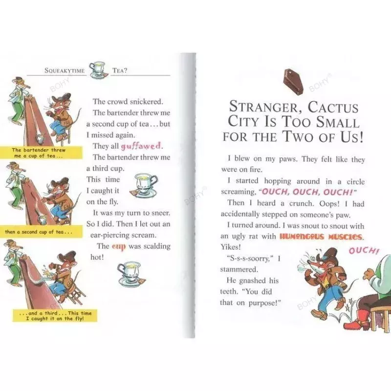 10 Books Geronimo Stilton 21-30 Humor petualangan Jelajahi komik fiksi orang tua anak anak-anak cerita gambar Inggris buku cerita