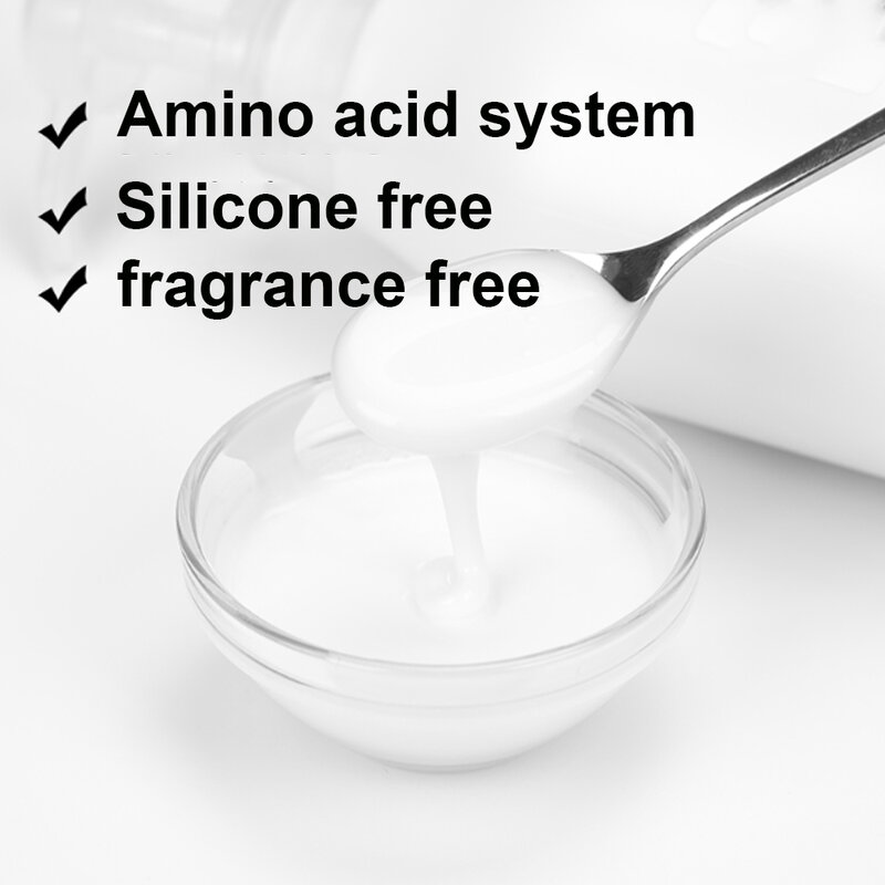 Champú de aminoácido puro sin silicona, suministro sin aditivos para mejorar el cuero cabelludo