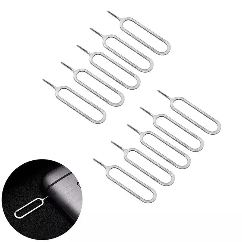 100-1Pcs Eject Sim Card Ejector Tool Universal Sim Card Tray Open Pin Needle Key Tool for Iphone 15 24 Samsung Xiaomi Phone