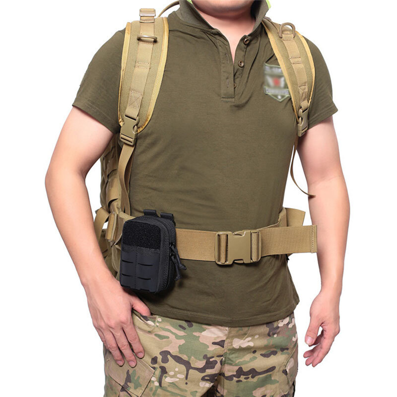 Outdoor Sport Nylon Überleben Zubehör Taille Tasche Molle System Edc Medizinische Tasche Taktische Multifunktions Werkzeug Tasche Für Jagd