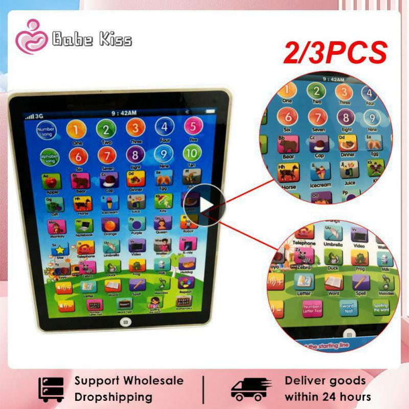 2/3 Stuks Kinderen Simulatie Tablet Engels Leren Laptop Computer Touchscreen Ouder-Kind Spel Educatief Speelgoed Kinderen Verjaardag