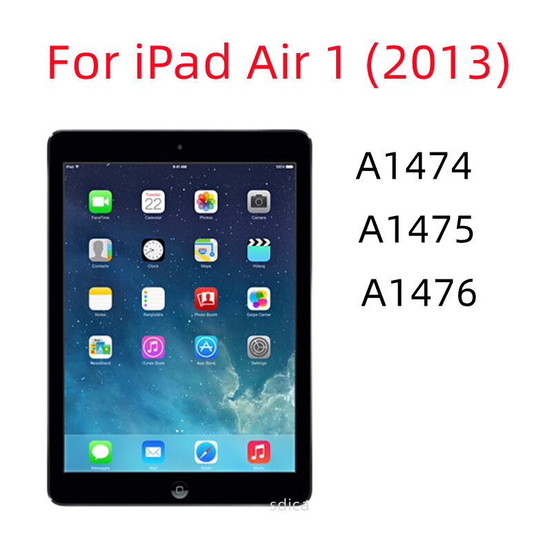 สำหรับ iPad Air 2 9.7นิ้ว2014 A1566 A1567กระจกนิรภัยป้องกันหน้าจอ Air1 A1474 A1475 A1476 2013 9.7 "แท็บเล็ตป้องกันฟิล์ม