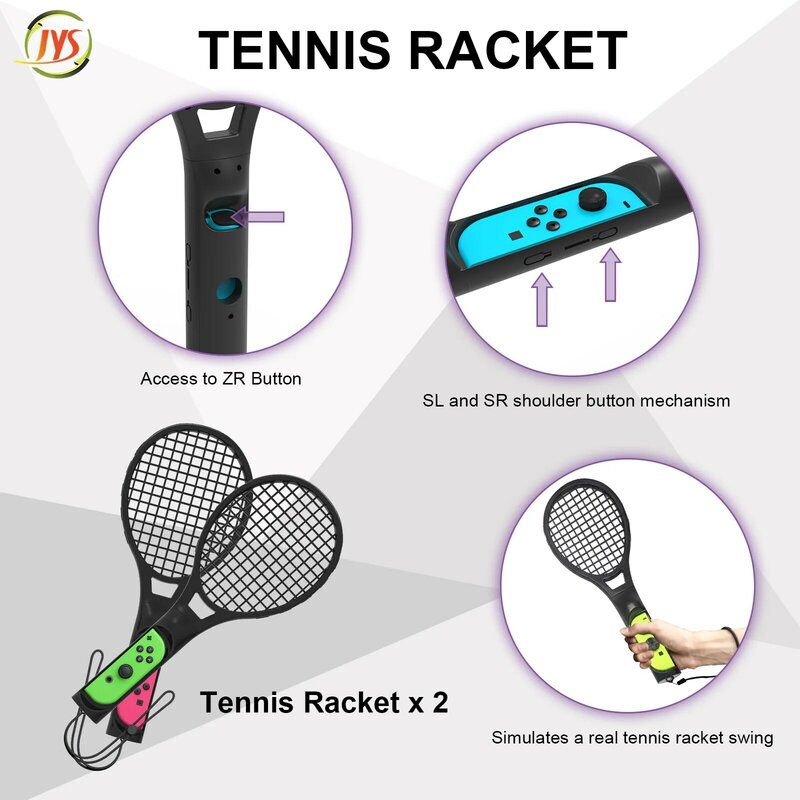 12 em 1 acessórios do jogo para nintendo switch esportes incluem conforto aderência raquete de tênis clube golfe espada perna cinta braço banda pulso