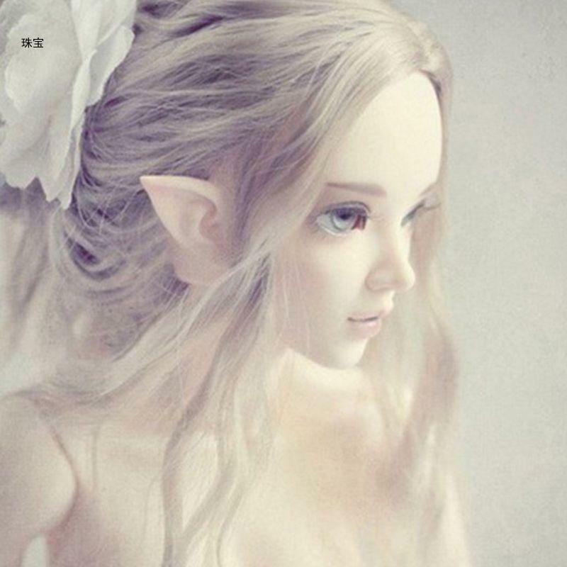 X5QE – oreilles d'ange d'elfe mystérieux en Latex, accessoires Costume Cosplay féerique d'halloween