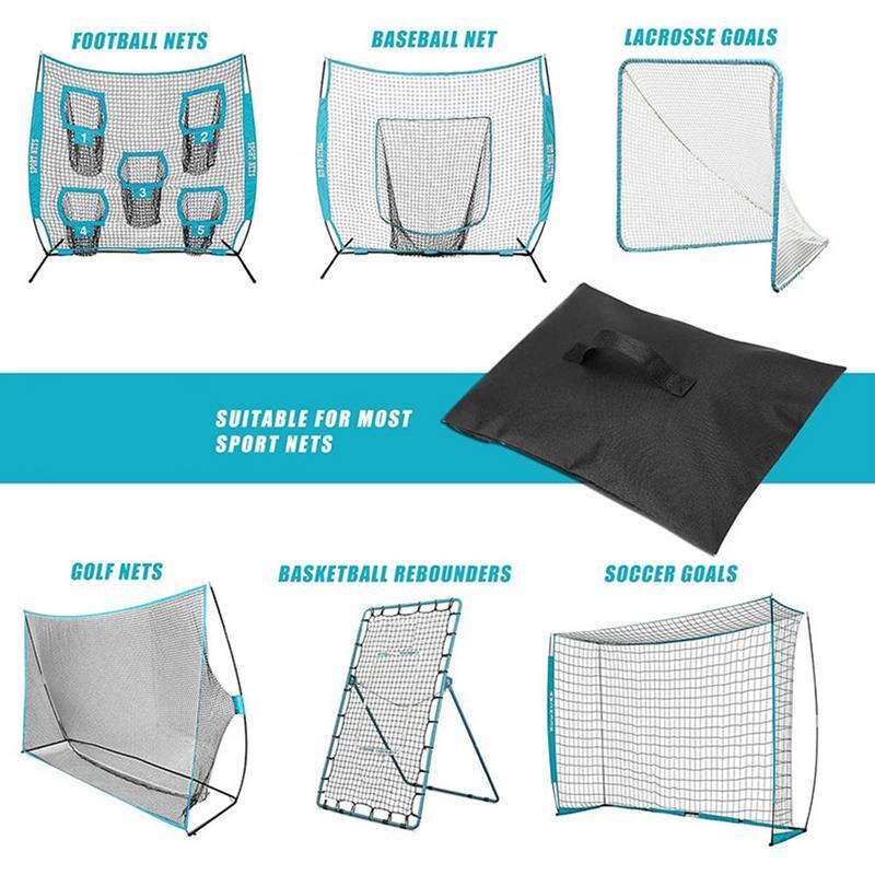 Heavy-Duty Sandbag portátil para acampar, Tent Sand Bags, Sandbag Pesos, Canopy, Futebol, Woodwork Tent, 2Pcs