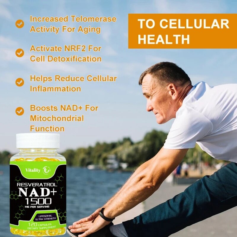Witality NAD Supplements - Naturalna energia, zdrowie przeciwstarzeniowe i komórkowe, wzmacnia układ odpornościowy