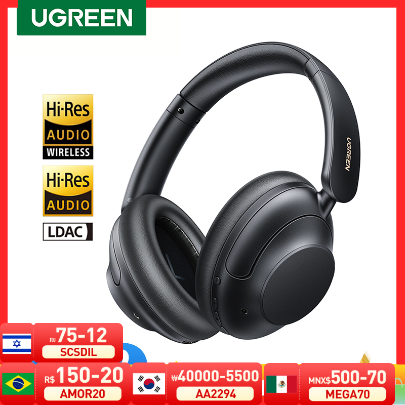 UGREEN-auriculares HiTune Max5 híbridos con cancelación activa de ruido, sonido LDAC de alta resolución, Bluetooth 5,0, Conexión multipunto