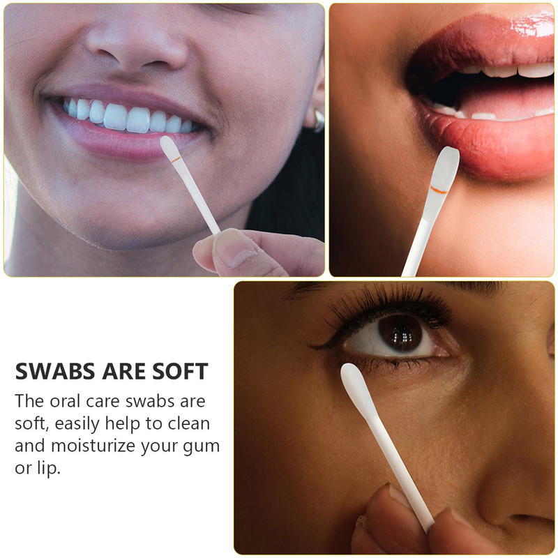 120pcs/lot Disposable Dental Lip Applicators Vitamin E Oral Swab Vitamin E Swabs Teeth Whitening Swabs Stick Lip Vitamin E Swab