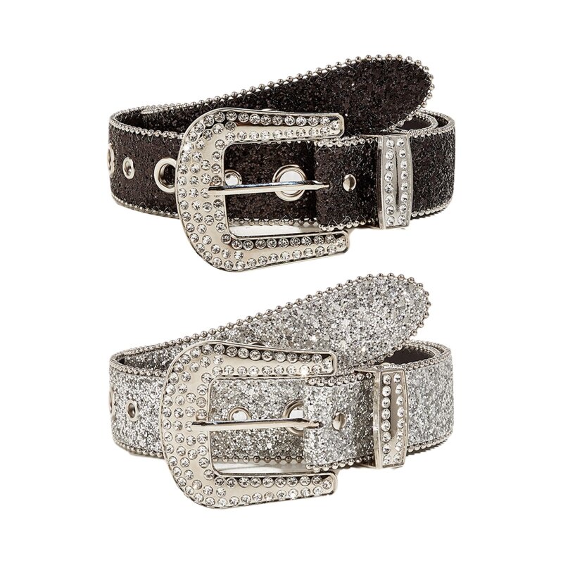 652F Cinturón brillante para mujer, cadena de cintura de lujo, cinturón dulce, cinturones de moda, diamantes de imitación de cristal