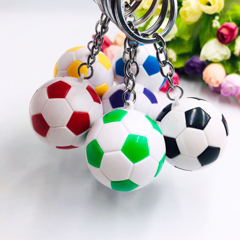 Symulacja Mini piłka nożna klucz wisiorek obrączka oficjalna piłka pamiątka aktywność prezent kreatywny prezent wiszące ozdoby dla fanów