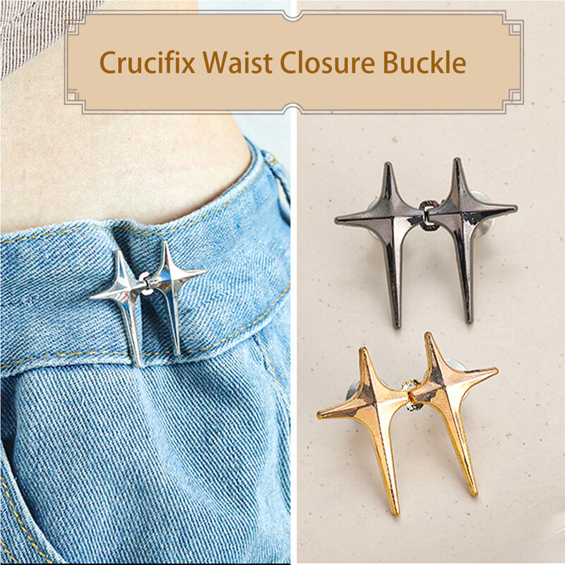 Cross Star Waist Collection Tool Detachable Nail Free Seam Free Buckle Up Waist Collection Waist Circumference Reduced