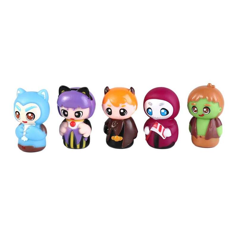 5 sztuk/zestaw kukiełek dla dzieci małe małe zwierzęta edukacyjne małe ręce zabawki dla dzieci kolorowe gumowe lalki teatr
