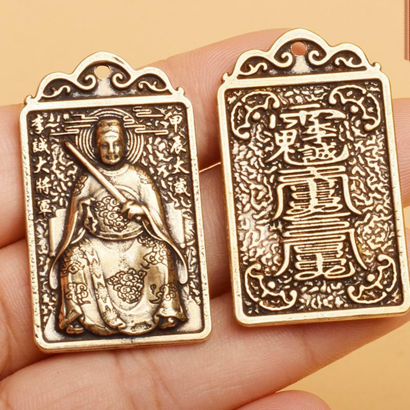 Carte talismano cinesi portachiavi amuleto fortuna in stile cinese carta Feng Shui porta fortuna 2024 carte di protezione ornamenti