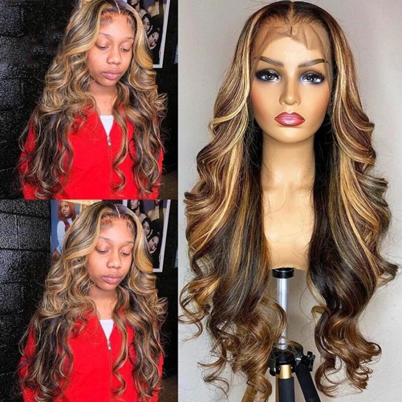 45/55/60/75cm Synthetic Lace Front Wigs for Black White Women Lace Wig Long  Long Curly Wig Natural Looking Women Curly Wavy Wig