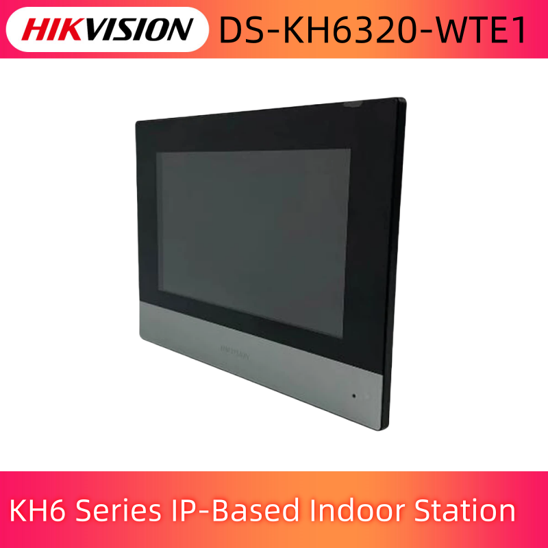 In Stock Hik 7-Inch Colorful Touch Screen Wifi Indoor Monitor POE ,Remote Unlocking Via The Client Software DS-KH6320-WTE1