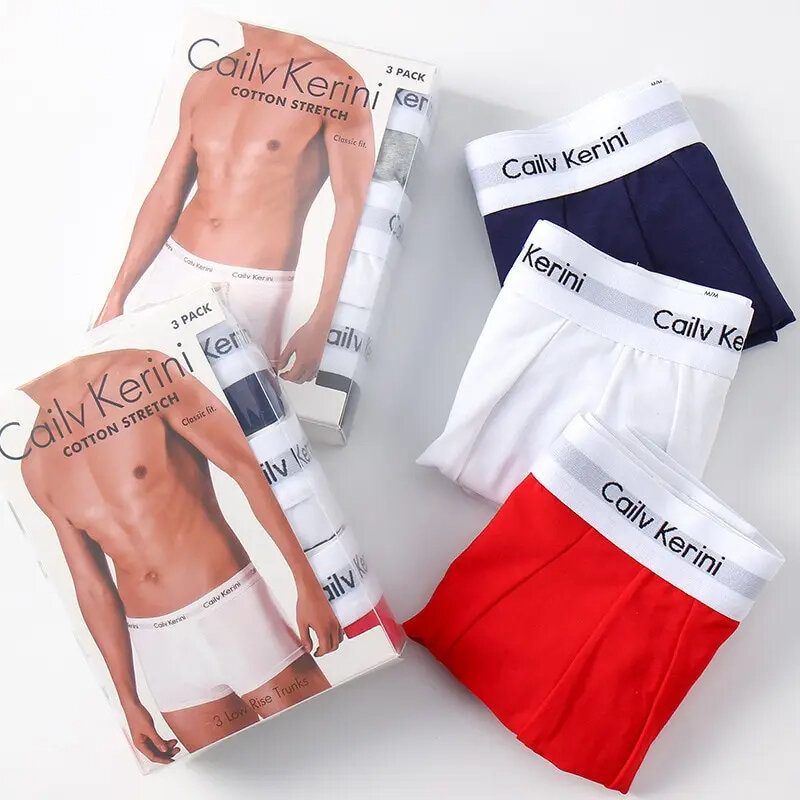 5Pcs/Lot Plus Size Men's Panties Set Letters Comfort Boxer Underwear Short Men Underpants Boxer Vetement Homme Underpants
