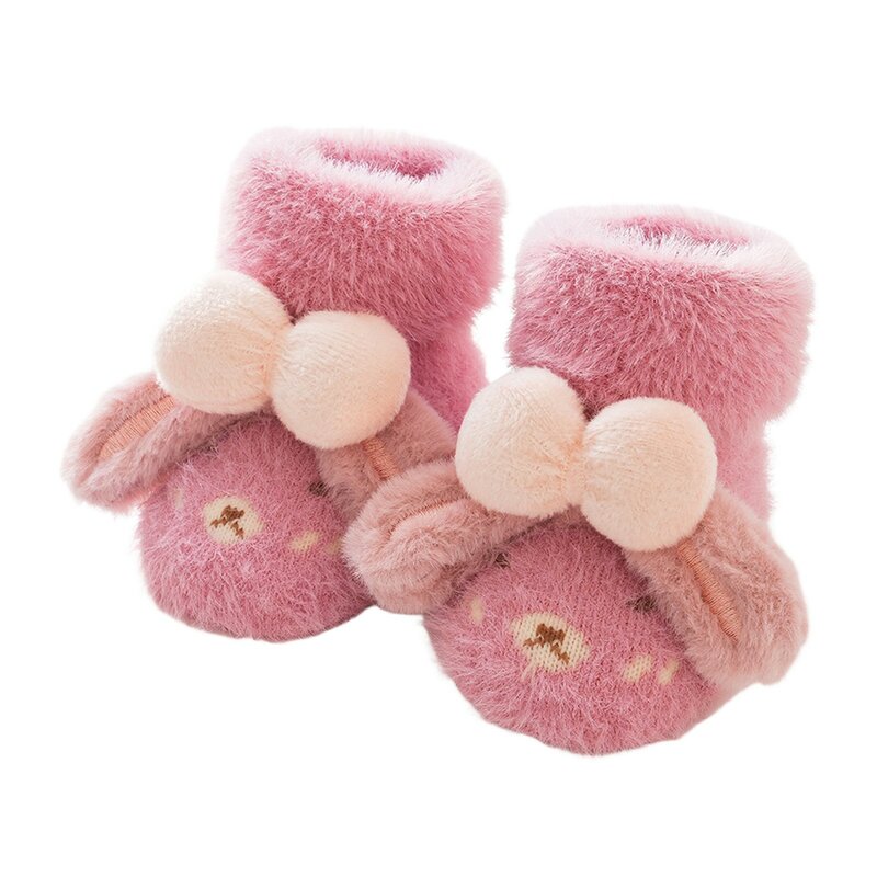 Infant Boys Girls Socks Toddler Breathable Solid Color Fleece Mesh The Floor Socks Barefoot Socks Non Slip Shoes