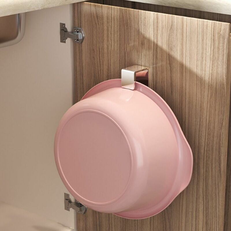 Durable Waterproof Space Saving Wall-mounted Free Punch Kitchen Bathroom Accessories Storage Rack Storage Shelves Basin Hook