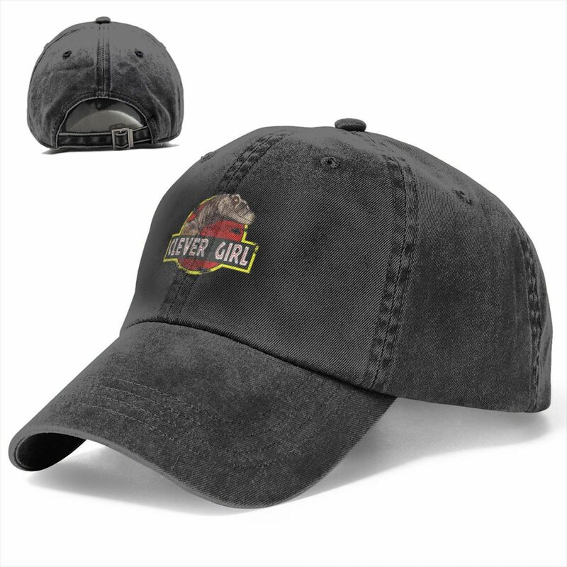 Cartoon Dinosaur Unisex Style Baseball Caps Jurassic Offline Park Distressed Washed Hats Cap Summer Adjustable Fit Snapback Cap