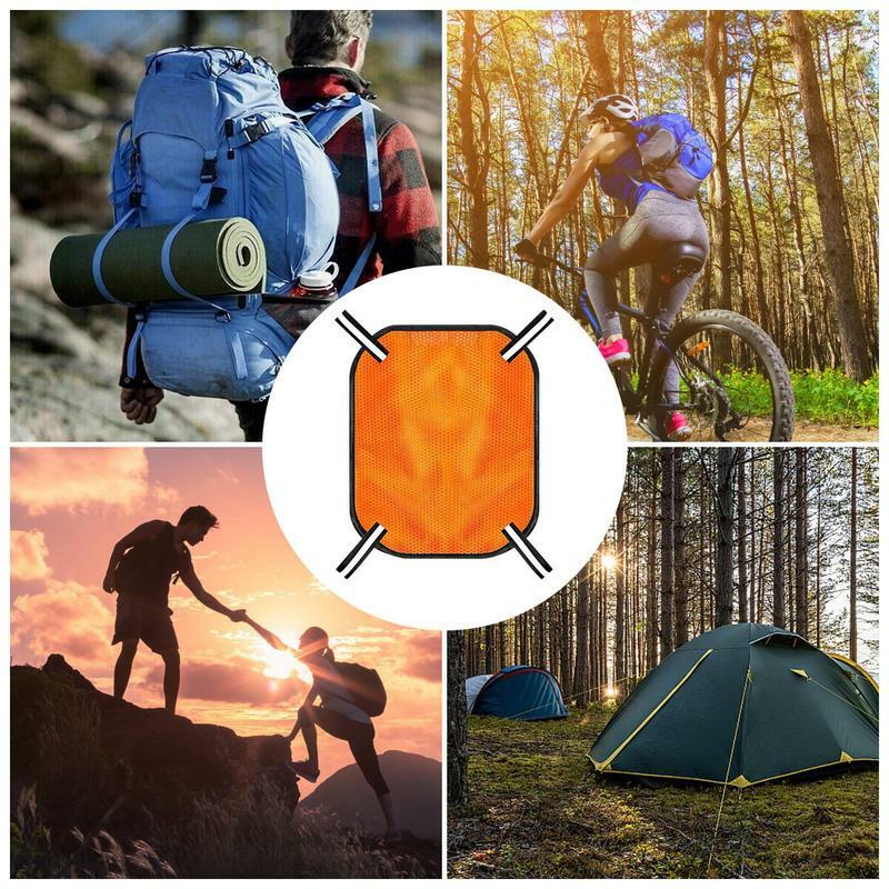 Blaze Orange Panel Hunting Mesh Hunting Mesh Panel Pack Attachment With Reflective Strip Breathable And Lightweight Blaze Orange