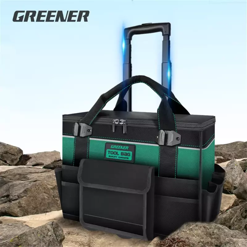 New Heavy Duty Large Toolkit Tool Box with Wheels Portable Waterproof Thickening Trolley Tool Box for Outdoor Tools Organizers