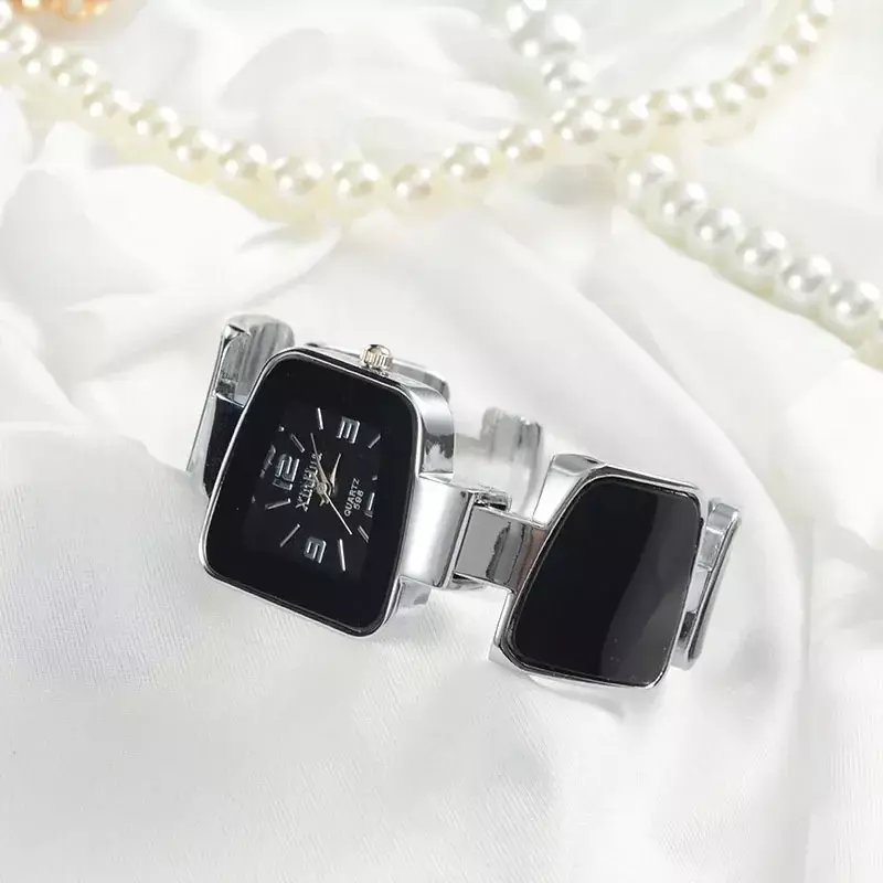 Relógio Feminino jam tangan gelang wanita, jam tangan unik, jam tangan paduan kuarsa, jam tangan wanita untuk hadiah harian