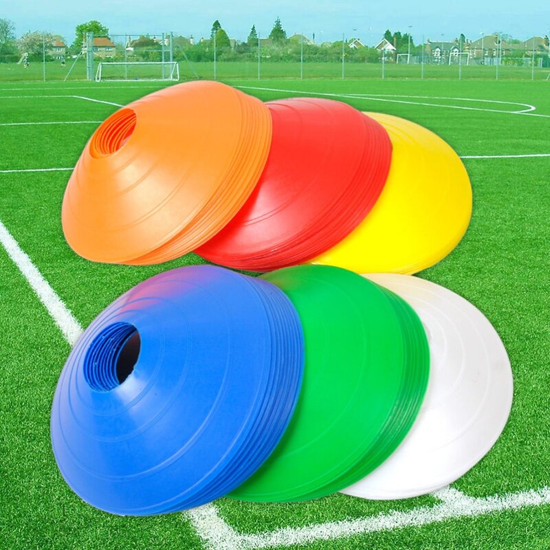 10Pcs 19cm Football Training Sports Saucer Cones Marker Discs Soccer Entertainment Sports Accessories