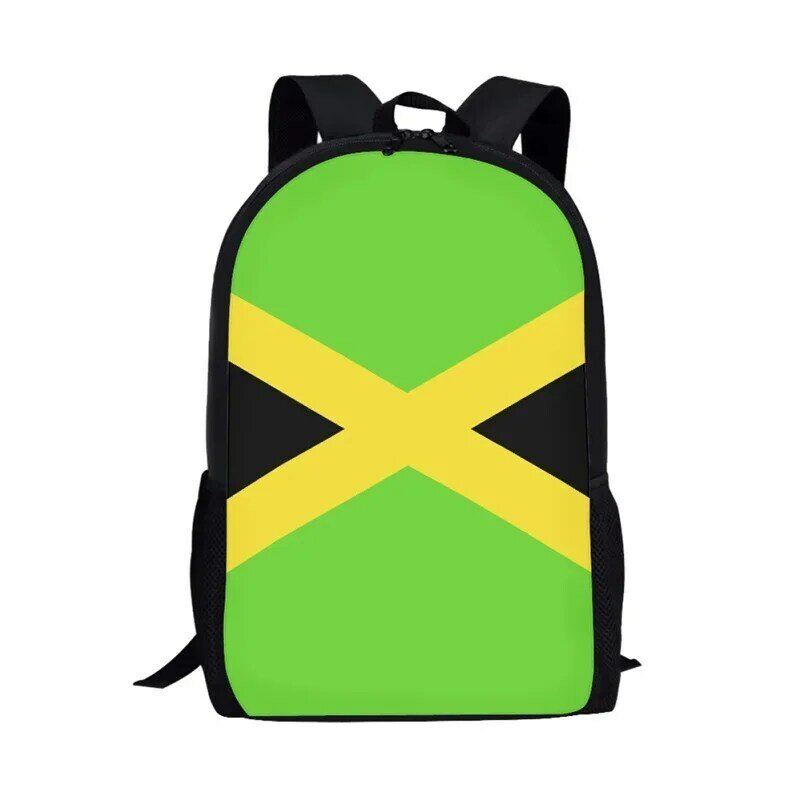 حقيبة ظهر جامايكية مطبوعة بعلم للأطفال ، حقيبة مدرسية للبنات والأولاد ، حقيبة كتب ، حقيبة كمبيوتر محمول ، يومية غير رسمية ، حقائب سفر ، طلاب