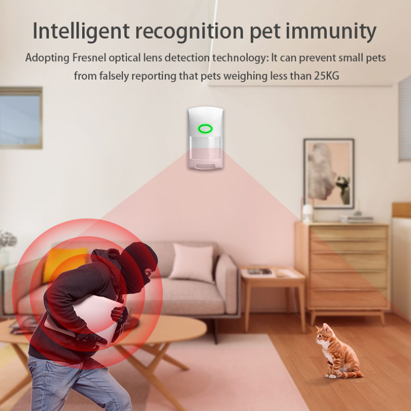Tuya-Sensor de movimiento PIR con WiFi, Monitor remoto por aplicación, Detector de movimiento infrarrojo, seguridad inteligente para el hogar, sensores de detección de cuerpo humano