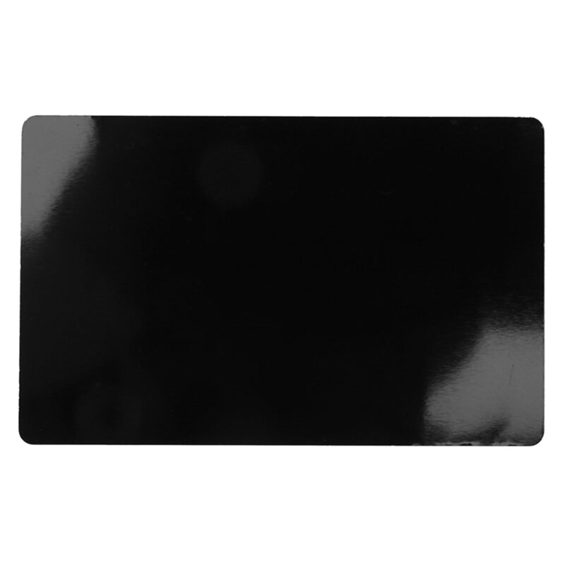 Tarjeta de visita de Metal grabada, tarjeta de aleación de aluminio negra de 100 piezas, en blanco, grosor de 0,2 Mm