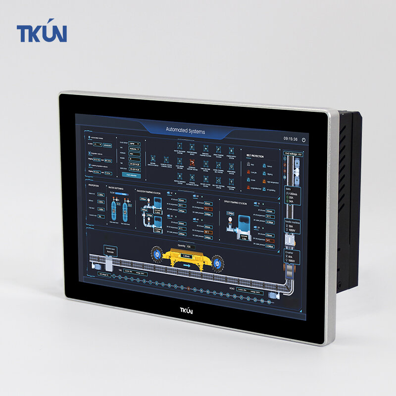 TKUN-ordenador de alto brillo multitáctil, dispositivo multitáctil, capacitivo, personalizable, Industrial y comercial, para exteriores, Win11, 10,1 pulgadas