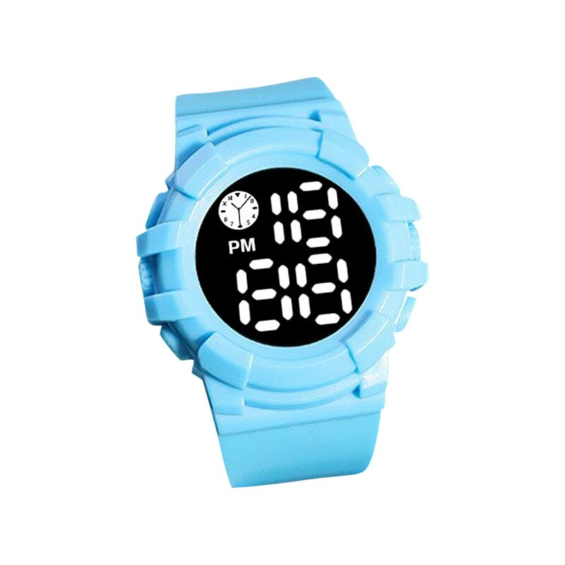 Sportowe zegarki dla dzieci odpowiednie do zegarki elektroniczne na świeżym powietrzu, w którym uczniowie wyświetlają czas masywny akryl studenckim zegarku cyfrowym