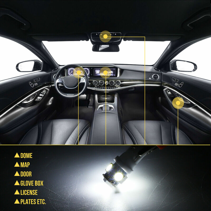Bombilla LED para Interior de coche, Kit de lámparas de matrícula blanca para Bmw E53, E60, E90, T10 5050, 23 Uds.