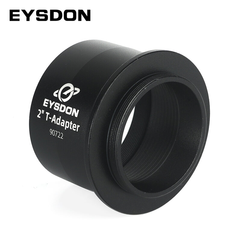 EYSDON 프라임 포커스 사진용 카메라 어댑터, 완전 금속, #90722, 2 인치 M42 T/T2 스레드
