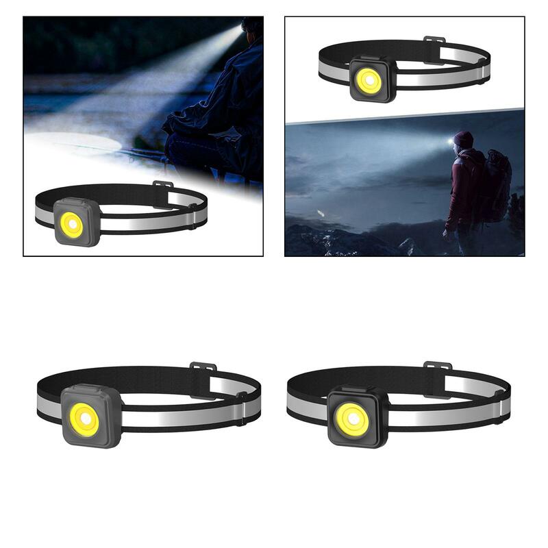 Floodlight flashlights Head Torches Rechargeable COB 3 Lighting Modes Head Light for Biking Outdoor Riding Camping Night Running