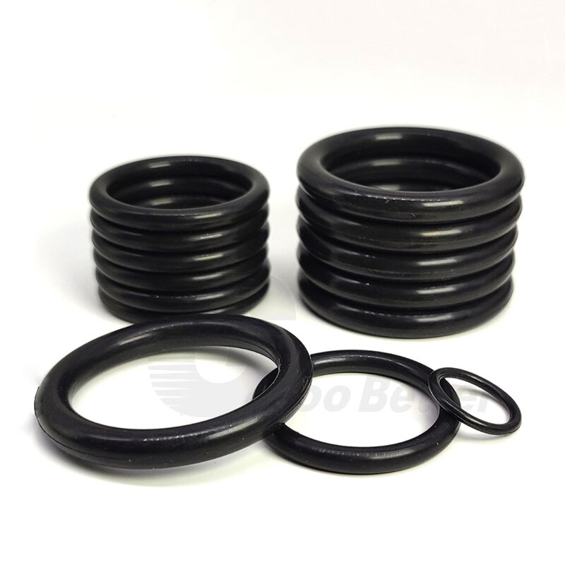 Selo do anel-O de borracha nitrílica, anel-O preto de NBR, anel-O resistente a óleo, Corrosão-prova, impermeável, arruela de selagem redonda, 5mm, OD 15-420mm
