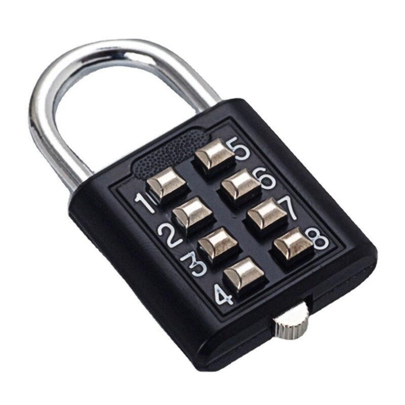 8 dígitos senha código combinação cadeado liga de zinco mala para bagagem código de viagem inteligente bloqueio bloqueio anti-thieft
