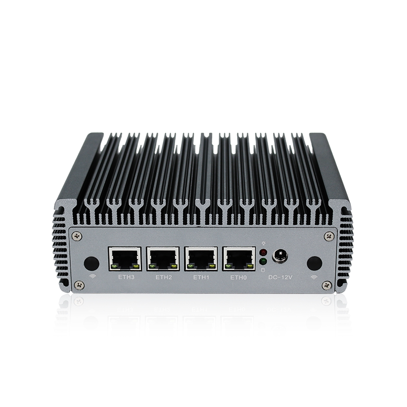 Tanpa Kipas Mini Pc 4lan Prosesor Intel Celeron J4125 Quad Core Quad Benang Multi LAN PC HD-MI VGA Firewall Router Server Pfsense PC AES-NI