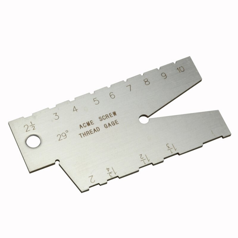 Confezione da 2 TR 29 ° T angolo campione calibro vite calibro calibro strumento rettifica utensili da taglio in acciaio inossidabile
